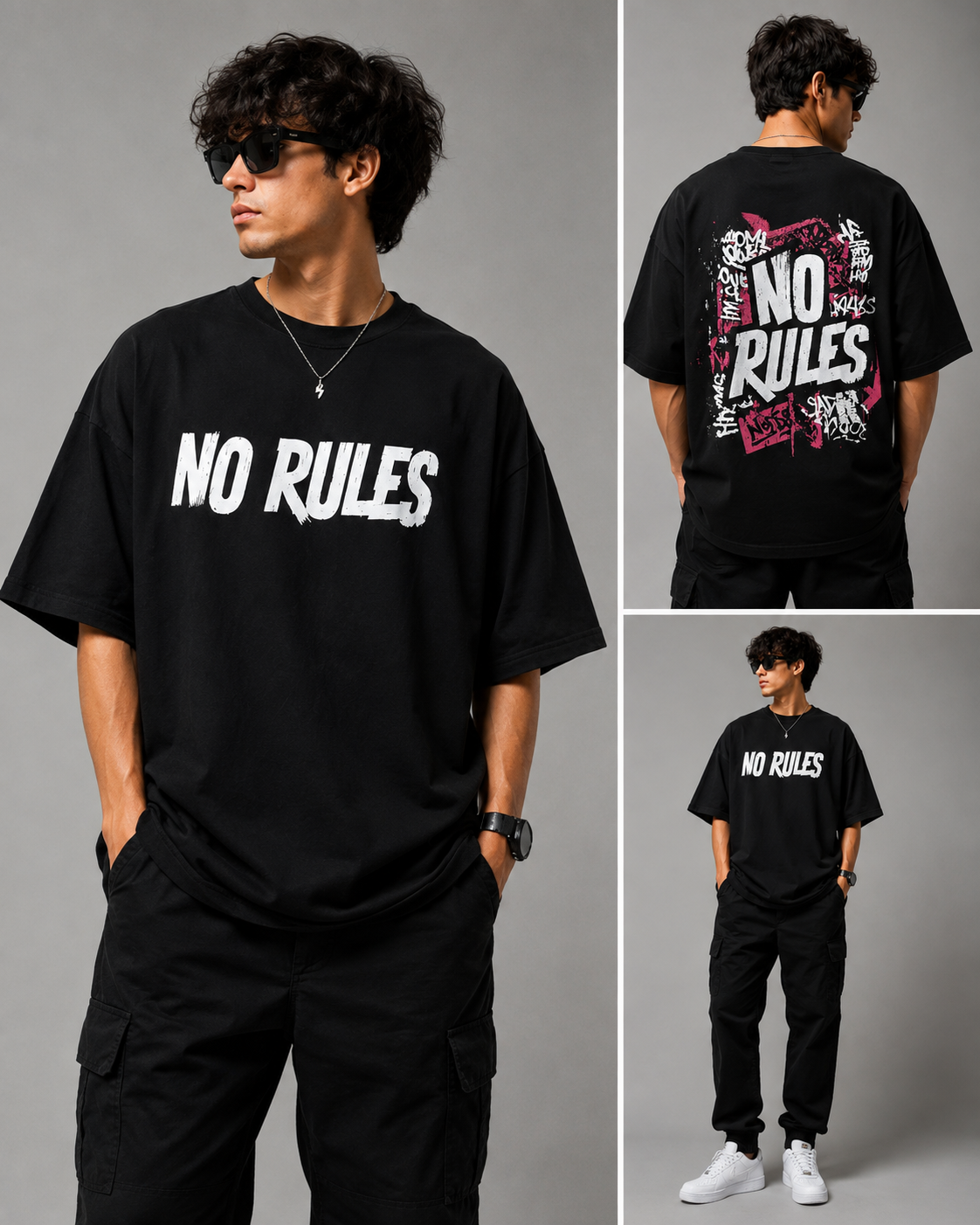Combo Oversized Tshirt for men | Greman cotton lycra premium 240GSM| soft and comfy