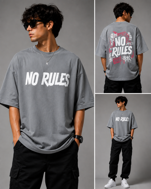 2 Oversized T-Shirts |Grey and white combo oversized Tshirt | cotten lycra | premium german lycra