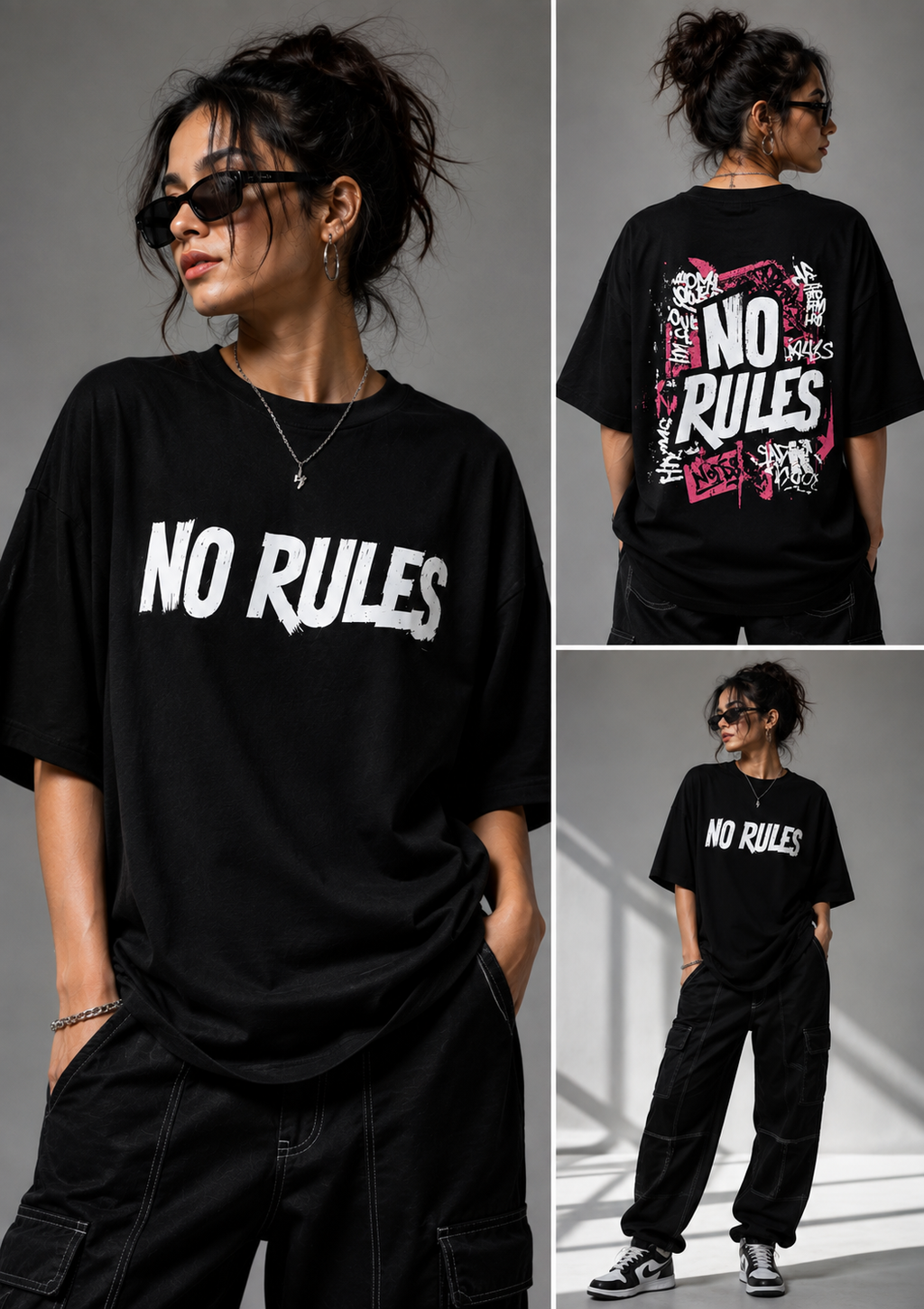 MadeBee Premium Oversized Graphic T-Shirt | Lycra Cotton | Fit | Unisex |