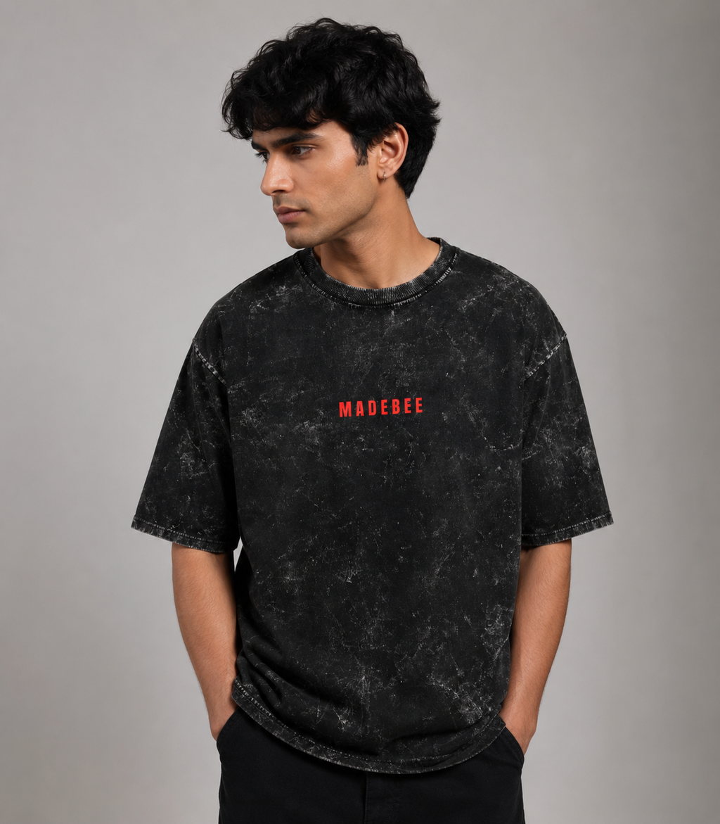 Unisex Acid Washed Oversized Tee