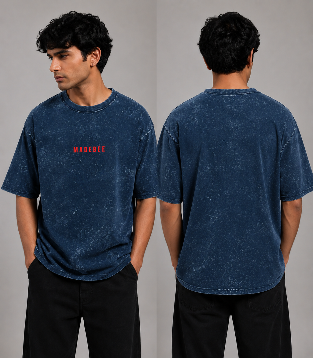 Unisex Acid Washed Oversized Tee