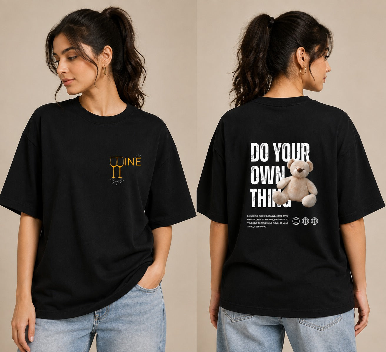 Unisex Terry Oversized Tee | Premium Cotton soft comfy